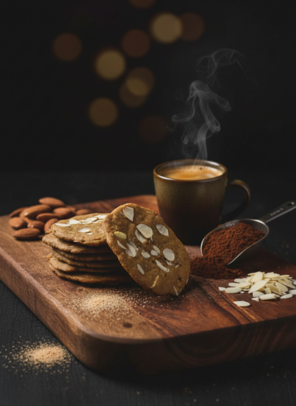 Coffee Almond Cookies