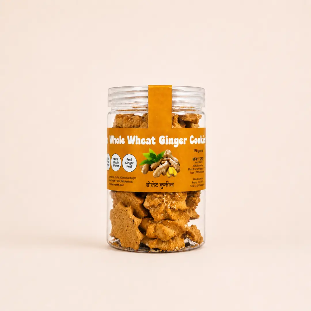 Whole Wheat Ginger Cookies
